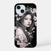 Freyja Sakura Cherry Blossoms Telefonzelle iPhone 15 Hülle (Rückseite)