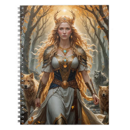 Freyja Spiral Notebook | Norse Goddess Inspiriert Notizblock