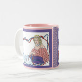 Freyjas Kätzchen Zweifarbige Tasse (Vorderseite Links)