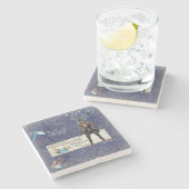 Freyr Fleck, der Marmoraltar-Fokusse segnet Steinuntersetzer (Seitenansicht)