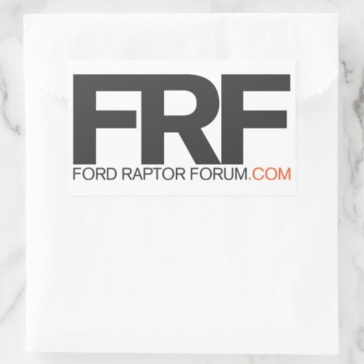 FRF-Sauberkleber Rechteckiger Aufkleber (Tasche)