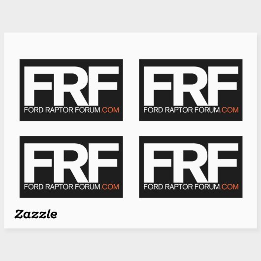 FRF-Sauberkleber Rechteckiger Aufkleber (Blatt)