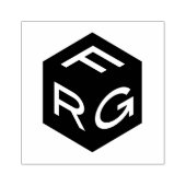 FRG Icon 2.5" x 2.5" Briefmarke aus Kautschuk Gummistempel (Prägung)