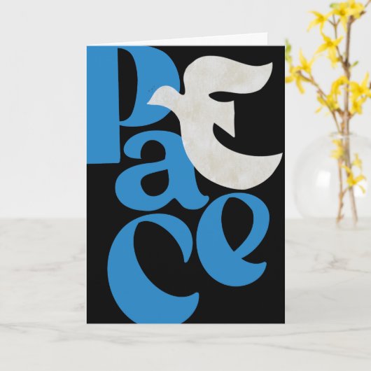 FRIACE Dove Holiday Faltenkarte Karte (Gelbe Blume)