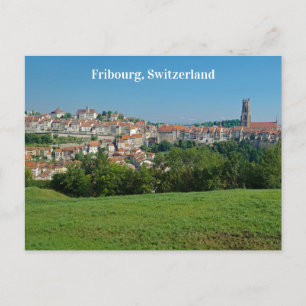 Fribourg - Schweiz Stadtbesichtigung Postkarte