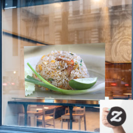 Frice Rice Thai Food Thai Cuisine Food Rice Fensteraufkleber