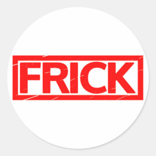 Frick Briefmarke Runder Aufkleber