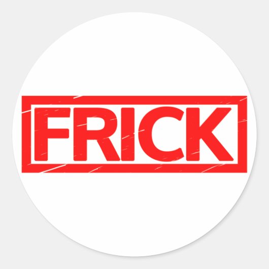 Frick Briefmarke Runder Aufkleber (Vorderseite)