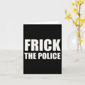 Frick Police - Funny Protest Karte (Gelbe Blume)