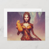 Fricken Chicken Goddess Postcard Postkarte (Vorne/Hinten)