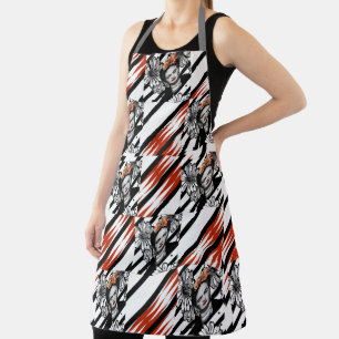 FRIDA BLACK RED Schürze