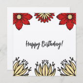 Frida Collection Geburtstagskarte Einladung (Vorne/Hinten)