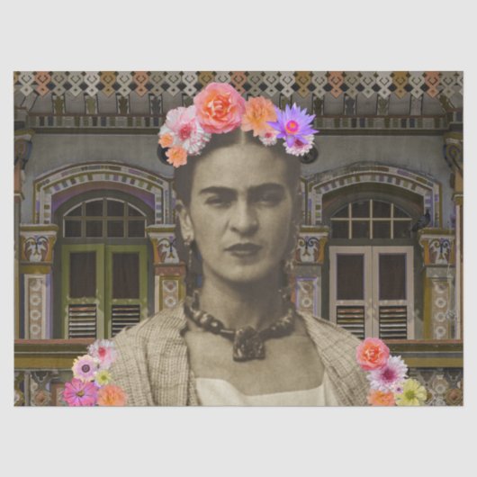 Frida-Decoupage-Seidenpapier Seidenpapier (Vorderseite)