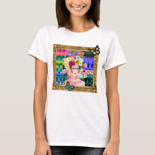 FRIDA erhält Gerahmte, originelle T - Shirt (Vorderseite)