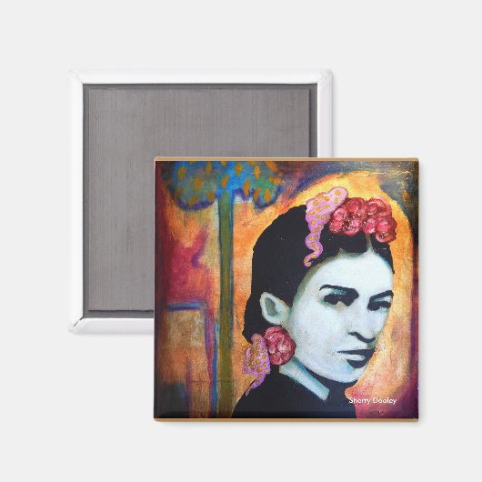 Frida-Garten Magnet (Vorderseite/Rückseite)