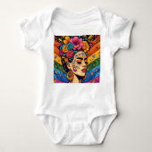 Frida inspiriert baby strampler (Vorderseite)