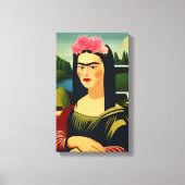 Frida Kahlo als Mona Lisa Leinwanddruck (Vorderseite)