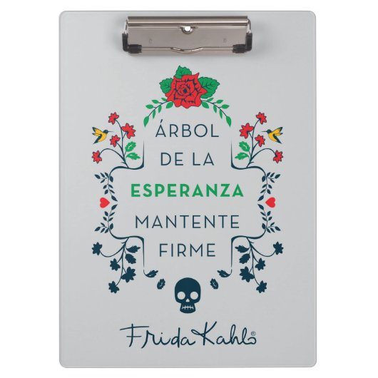Frida Kahlo | Árbol De La Esperanza Klemmbrett (Vorderseite)