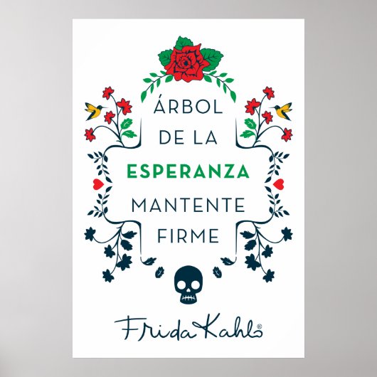 Frida Kahlo | Árbol De La Esperanza Poster (Vorne)