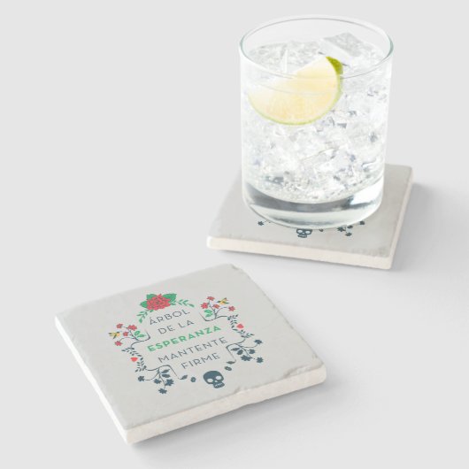 Frida Kahlo | Árbol De La Esperanza Steinuntersetzer (Seitenansicht)