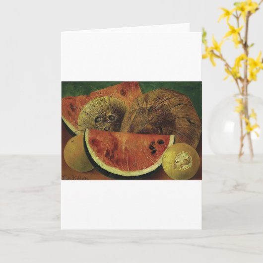 Frida Kahlo art Karte (Gelbe Blume)