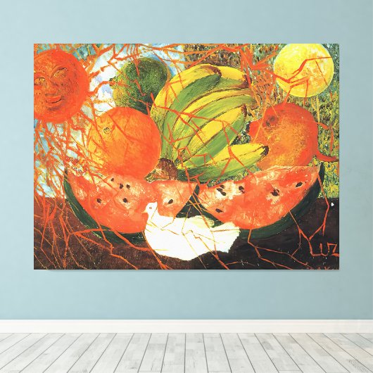 Frida Kahlo art Leinwanddruck (Insitu (Holzboden))