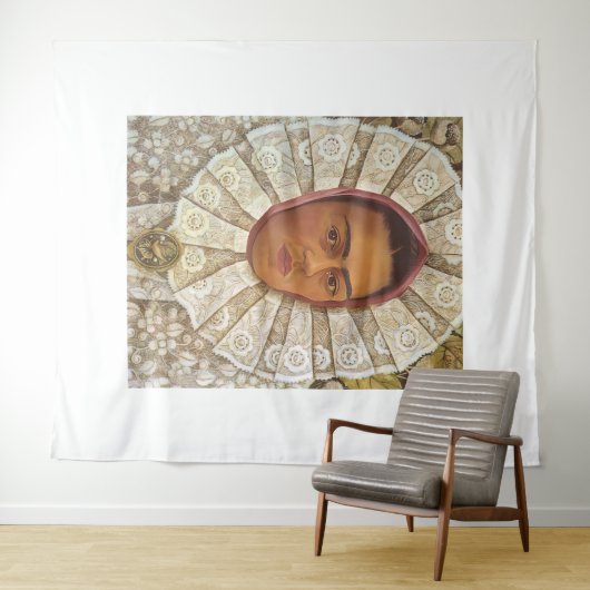 Frida Kahlo art Wandteppich (Beispiel (Horizontal))