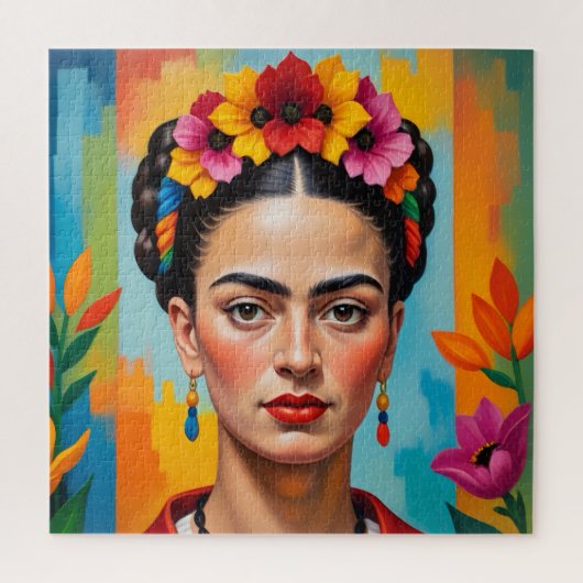 Frida Kahlo Artist Puzzle (Vertikal)