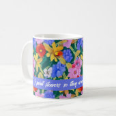 Frida Kahlo, Blume gestrichen Kaffeetasse (Vorderseite Links)