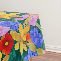 Frida Kahlo Blume Inspiriert Tablecloth