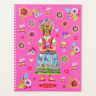 Frida Kahlo Blumen Volkskunst Inspiration Planer