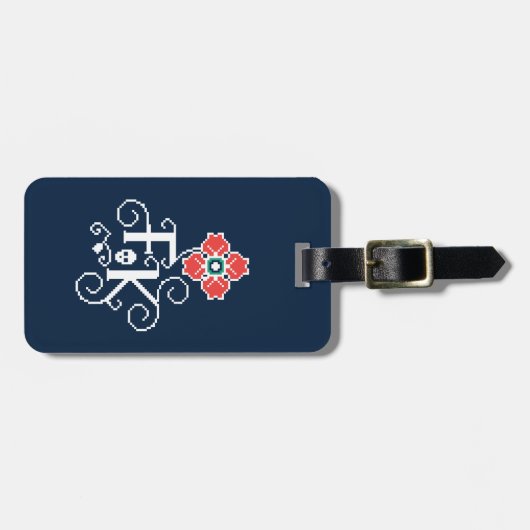 Frida Kahlo| Blumentribut Gepäckanhänger (Vorderseite horizontal)