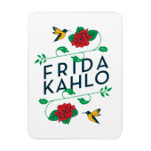 Frida Kahlo | BlumenTypografie Magnet (Vertikal)