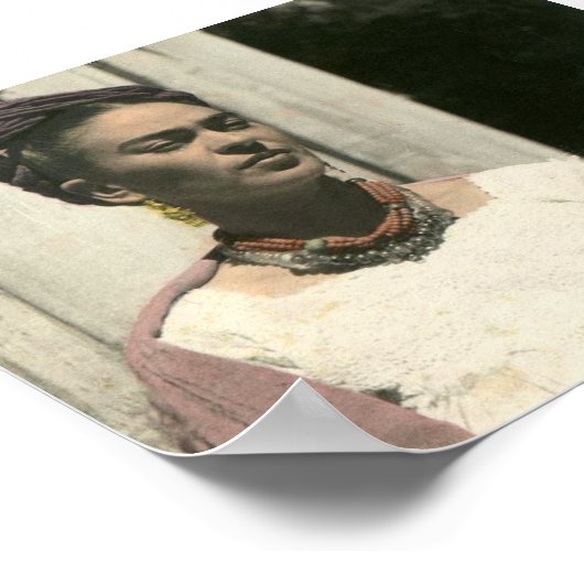 Frida Kahlo Blush Fotograf Poster (Ecke)