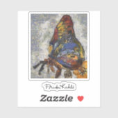 Frida Kahlo Butterfly Monet Inspire Aufkleber (Blatt)