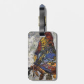 Frida Kahlo Butterfly Monet Inspiriert Gepäckanhänger (Rückseite vertikal)