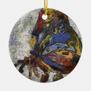 Frida Kahlo Butterfly Monet Inspiriert Keramik Ornament