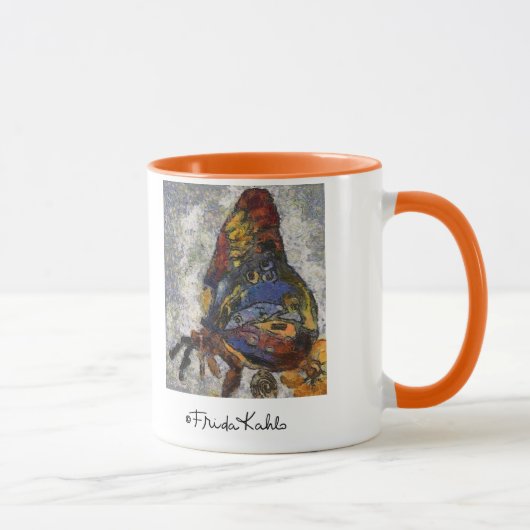 Frida Kahlo Butterfly Monet Inspiriert Tasse (Rechts)