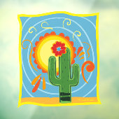 Frida Kahlo Cactus Graphic Fensteraufkleber (Blatt 3)