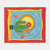 Frida Kahlo Cactus Graphic Fleecedecke (Vorderseite (Horizontal))