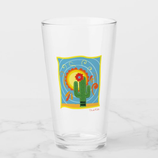 Frida Kahlo Cactus Graphic Glas (Vorderseite)