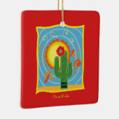 Frida Kahlo Cactus Graphic Keramikornament (Rechts)