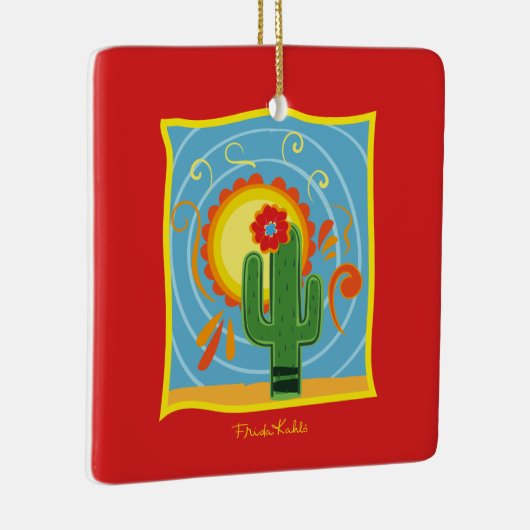 Frida Kahlo Cactus Graphic Keramikornament (Rechts)
