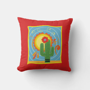 Frida Kahlo Cactus Graphic Kissen