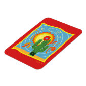 Frida Kahlo Cactus Graphic Magnet (Linke Seite)