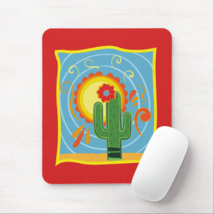 Frida Kahlo Cactus Graphic Mousepad