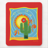 Frida Kahlo Cactus Graphic Mousepad (Vorne)