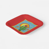 Frida Kahlo Cactus Graphic Pappteller (Gewinkelt)