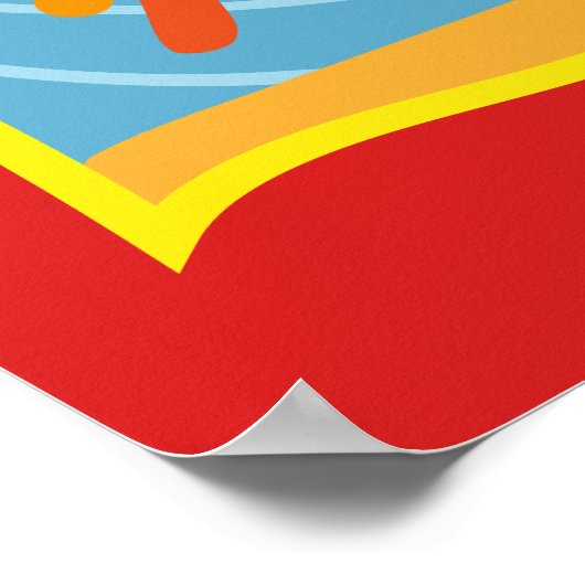 Frida Kahlo Cactus Graphic Poster (Ecke)