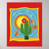 Frida Kahlo Cactus Graphic Poster (Vorne)